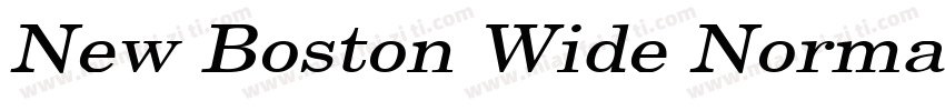 New Boston Wide Normal字体转换